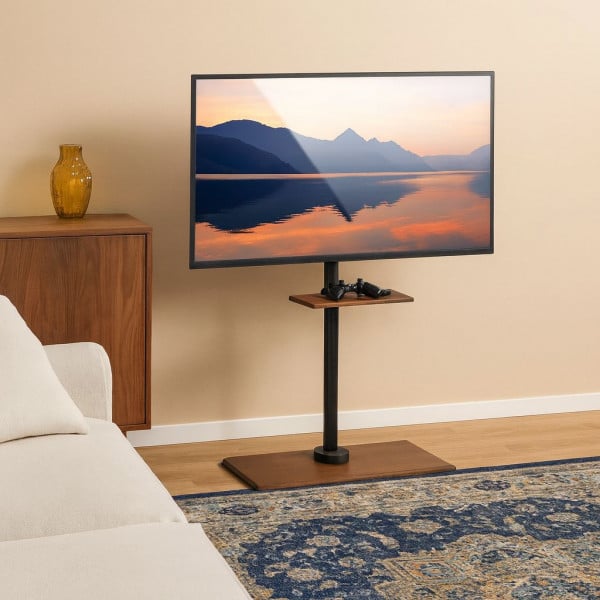 VENTE-UNIQUE - Parete Tv - Con Vani Portaoggetti - Colore: Quercia E Antracite - Baltimore