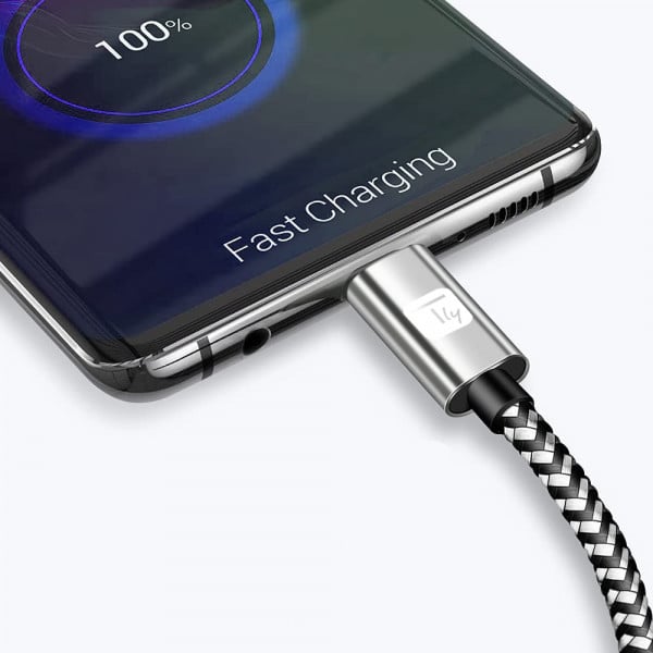 INNOV8 Cavo USB 2.0 Con Connettore Reversibile A 90 Gradi - 1 Metro, Angolo Sinistro E Destro, Per Ricarica E Trasferimento Dati, Micro USB - 2