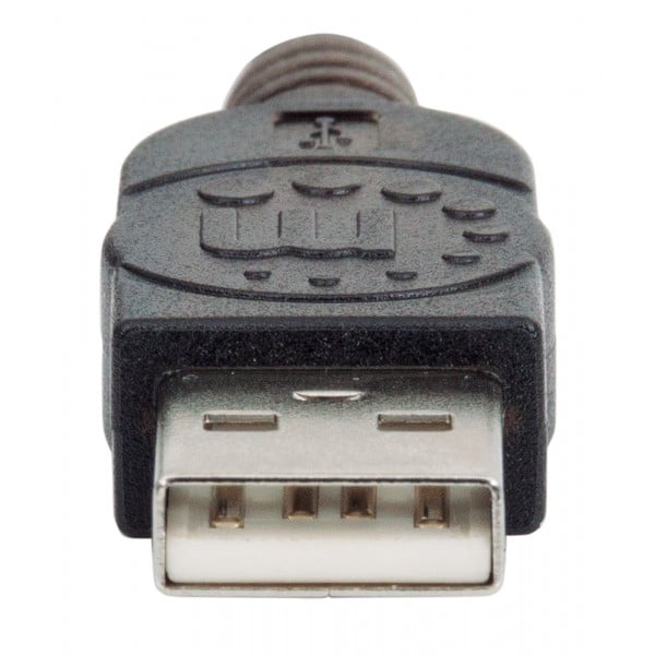 Cavo Prolunga USB 2.0 HQ - 1.8 Metri - Connettori Maschio/Femmina - Grigio Con Oro Placcato