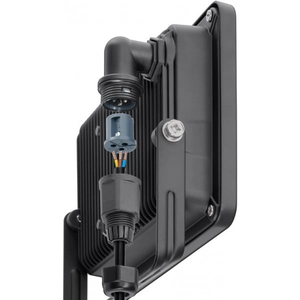 Faretto Da Giardino KUK LED IP55 – Proiettore Orientabile Per Esterno – Nero, Attacco GU5.3