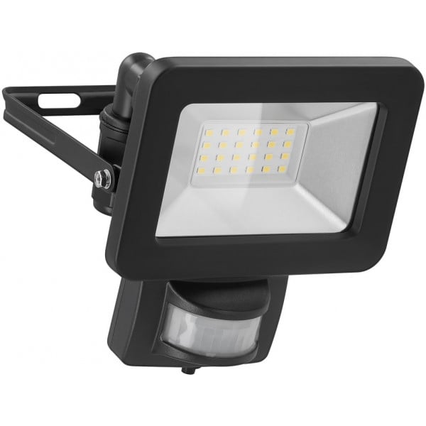 Faretto LED Esterno Con Sensore Di Movimento – IP44, Orientabile, 10W 750lm 4000K – Con Cavo 1.5m, Grigio/Nero