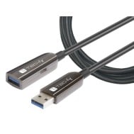 Cavo Ottico Attivo USB 3.0 SuperSpeed AOC USB A M/F 30m Nero - TECHLY - ICOC U3AMF-HY-030