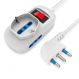 Aifeier 5 Estensori Per Scatola Elettrica BE3-3 A 3 Uscite – Prolunga In Plastica Per Prese E Interruttori, Con 30 Viti, Bianco