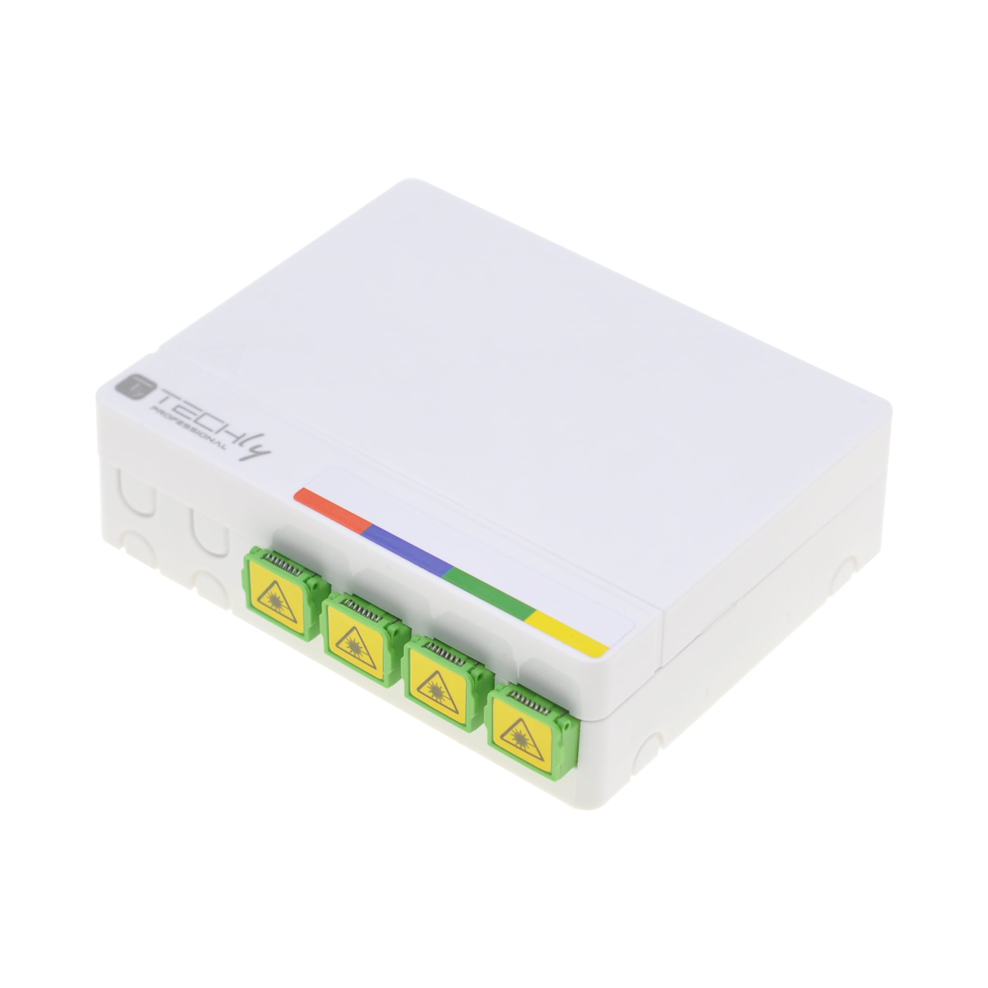 Scatola di Terminazione Ottica di Appartamento (STOA) FTTH per 4 fibre SC-APC a muro o guida Din - Immagine 1