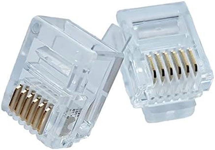 Plug Telefonico 6 poli 6 contatti RJ12 - Immagine 1