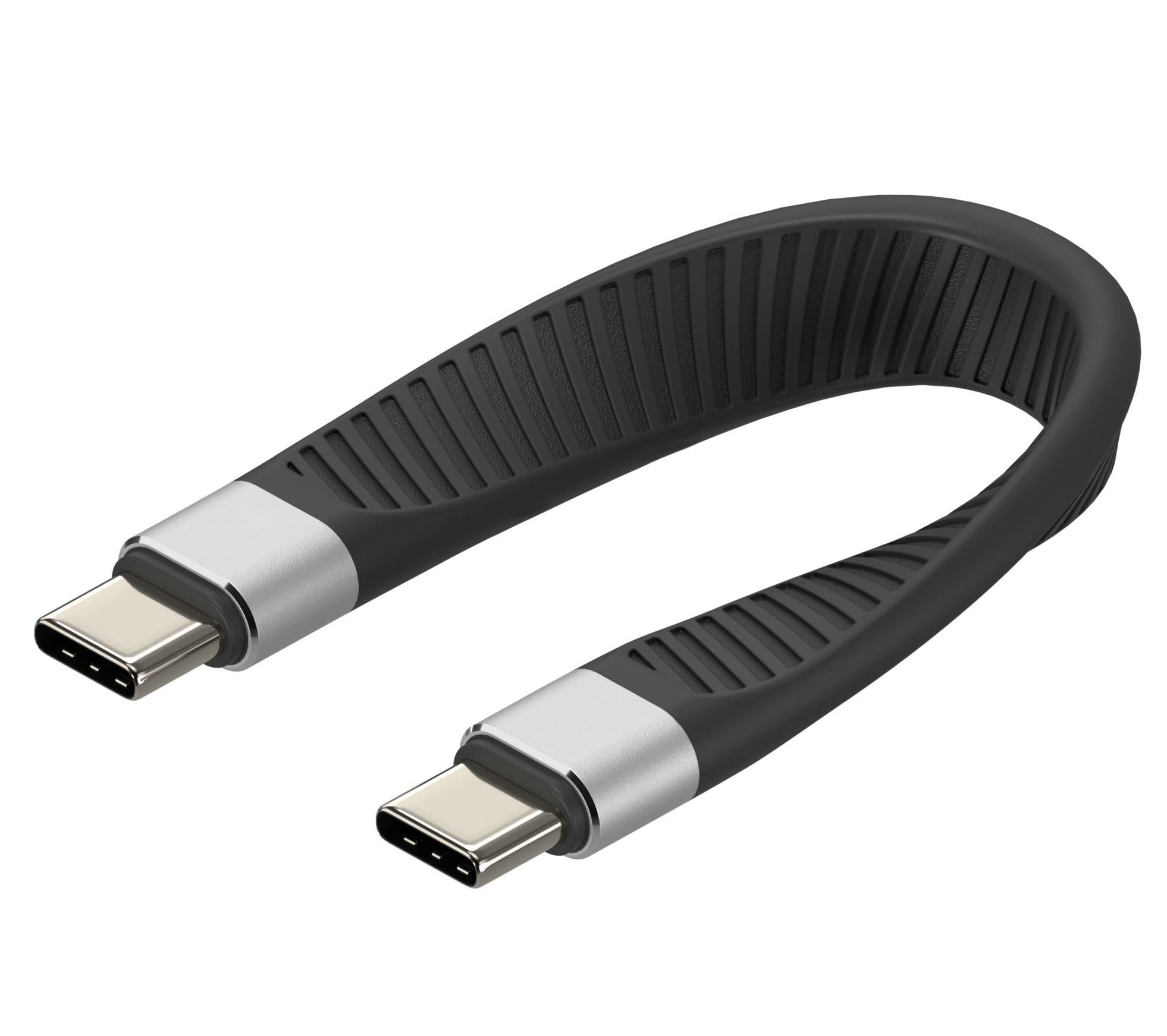 Cavo Corto Piatto USB-C™ Maschio a USB-C™ Maschio E-Mark Ricarica Rapida FPC 12.4 cm - Immagine 1
