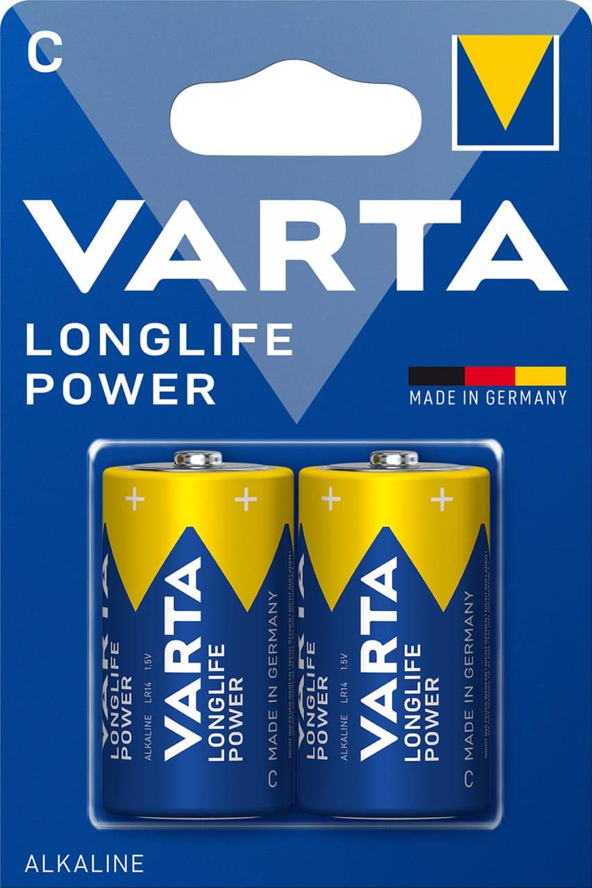 Blister 2 Batterie 1.5V Longlife Power Alcalina C Mezza Torcia - Immagine 1