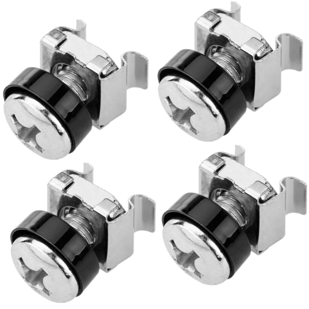Kit Set 50 Viti 50 Dadi e 50 Rondelle per Montaggio Rack Silver - Immagine 1
