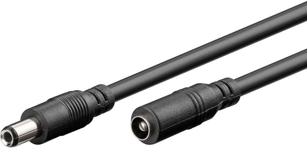 Cavo Prolunga di Alimentazione DC 2.5 mm 3 metri Nero - Immagine 1