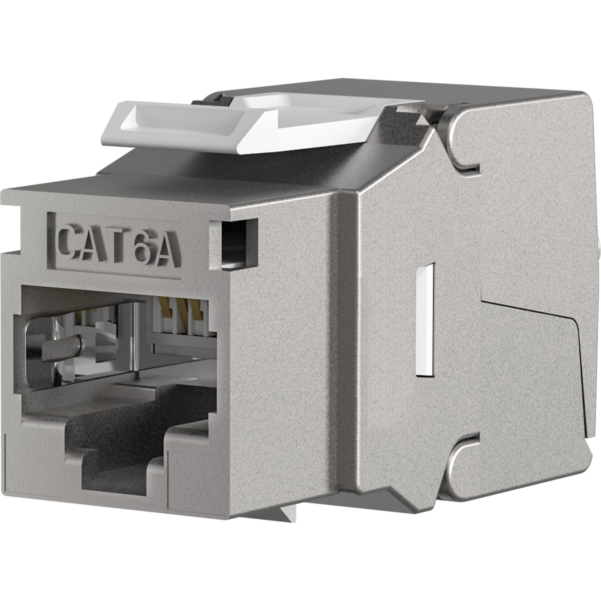 Frutto Keystone RJ45 STP C6A Toolless Silver - Immagine 1