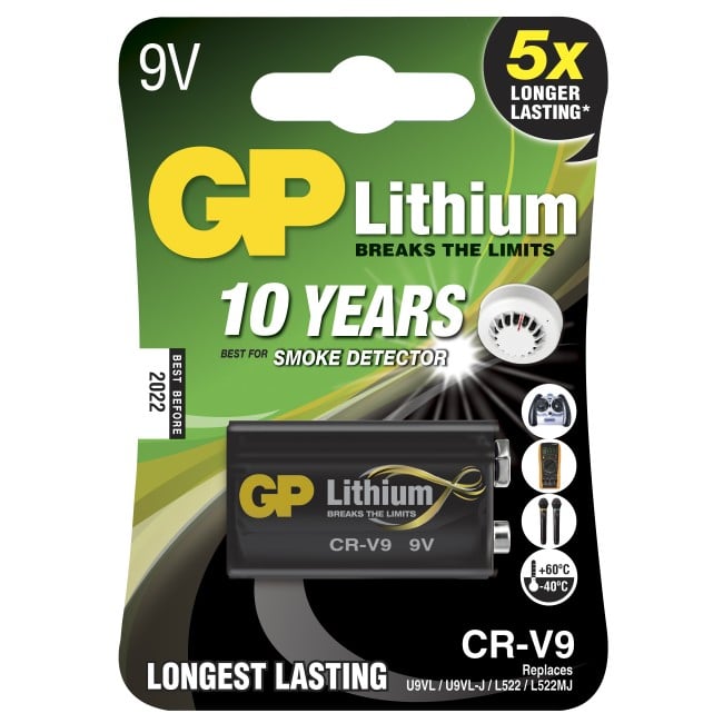 Blister 1 Batteria Litio 9V Longest Lasting