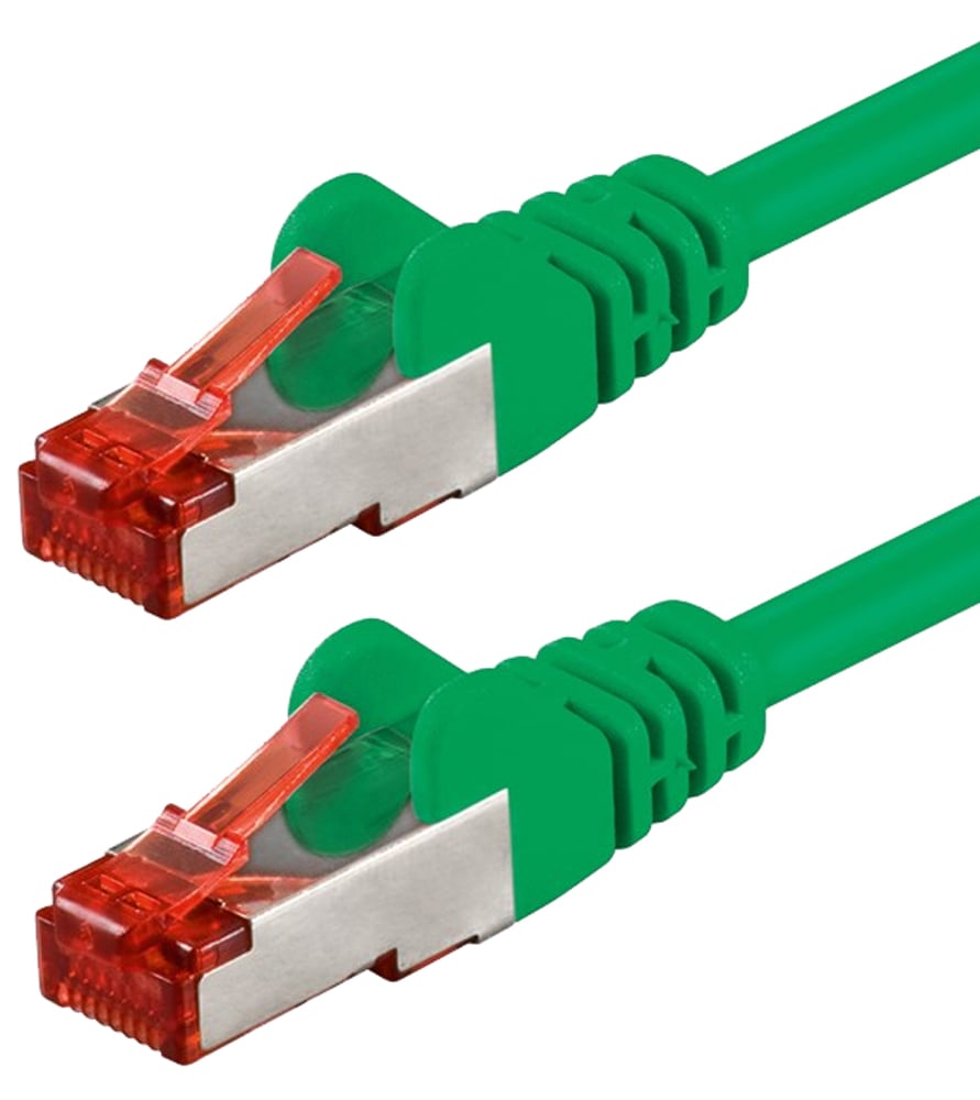 Cavo di rete Patch in rame Cat. 6 Verde SFTP LSZH 1,5m - Immagine 1