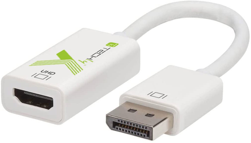 Adattatore Attivo Displayport 1.2 Maschio HDMI Femmina 4K 60Hz 15 cm Bianco - Immagine 1