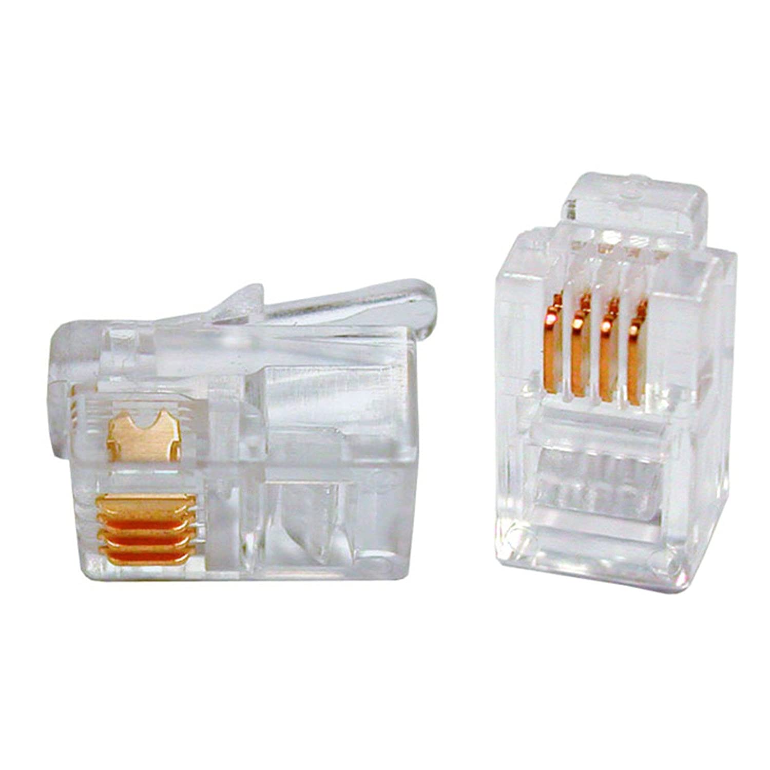 Plug Telefonico RJ14/RJ11 6 poli 4 contatti - Immagine 1