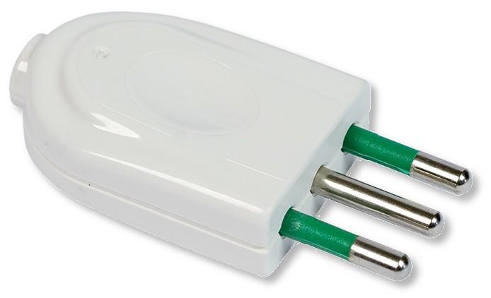 Spina 2P+T 10A Bianco - Immagine 1