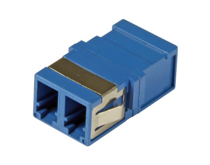 Adattatore a Bussola Keystone LC Duplex Monomodale OS2 Blu - Immagine 1