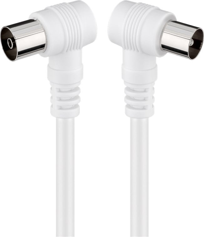 Cavo Antenna TV M/F 1,5 mt  angolato 90° - Immagine 1