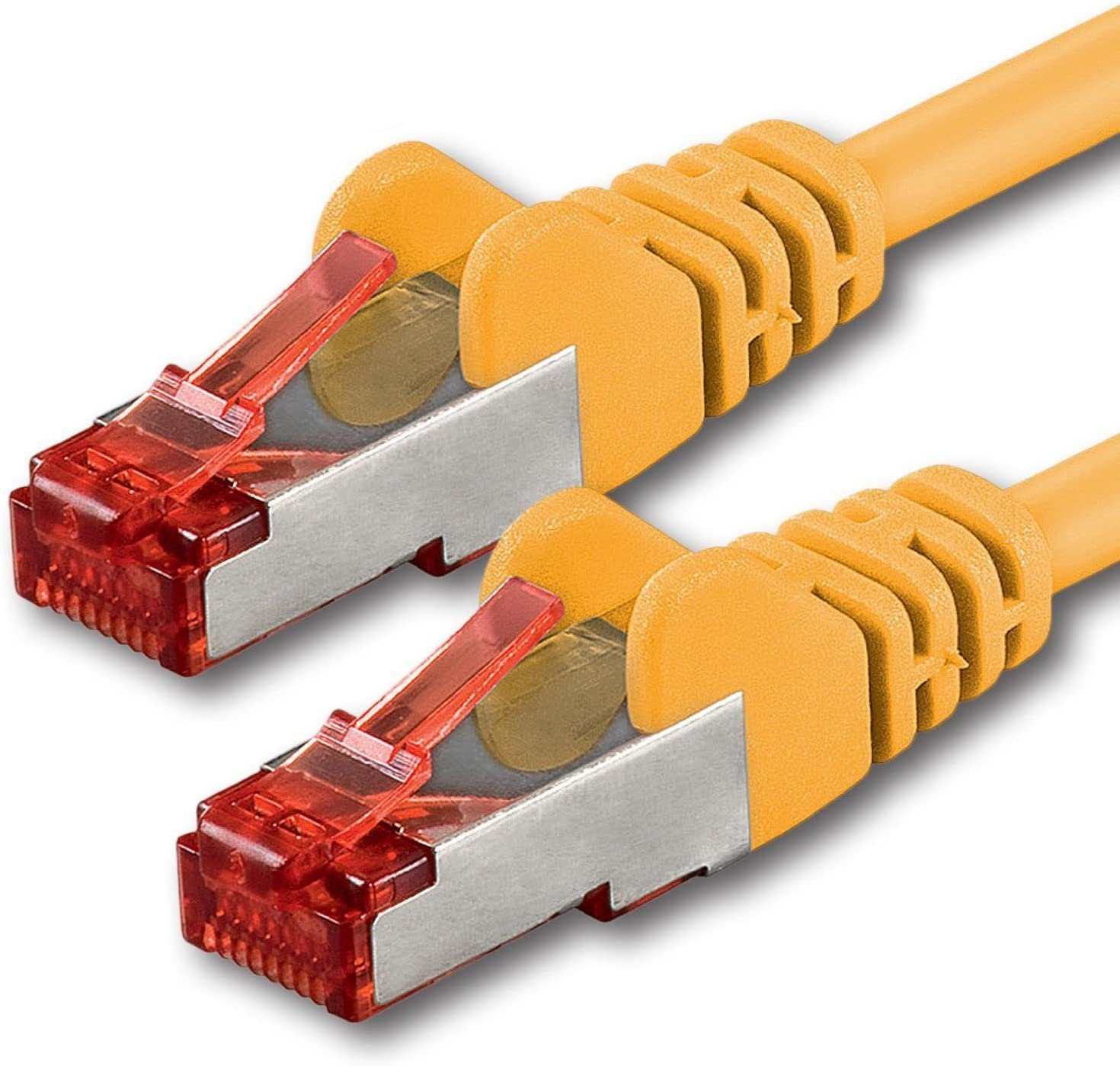 Cavo di rete Patch in rame Cat. 6 Giallo SFTP LSZH 0,25m - Immagine 1