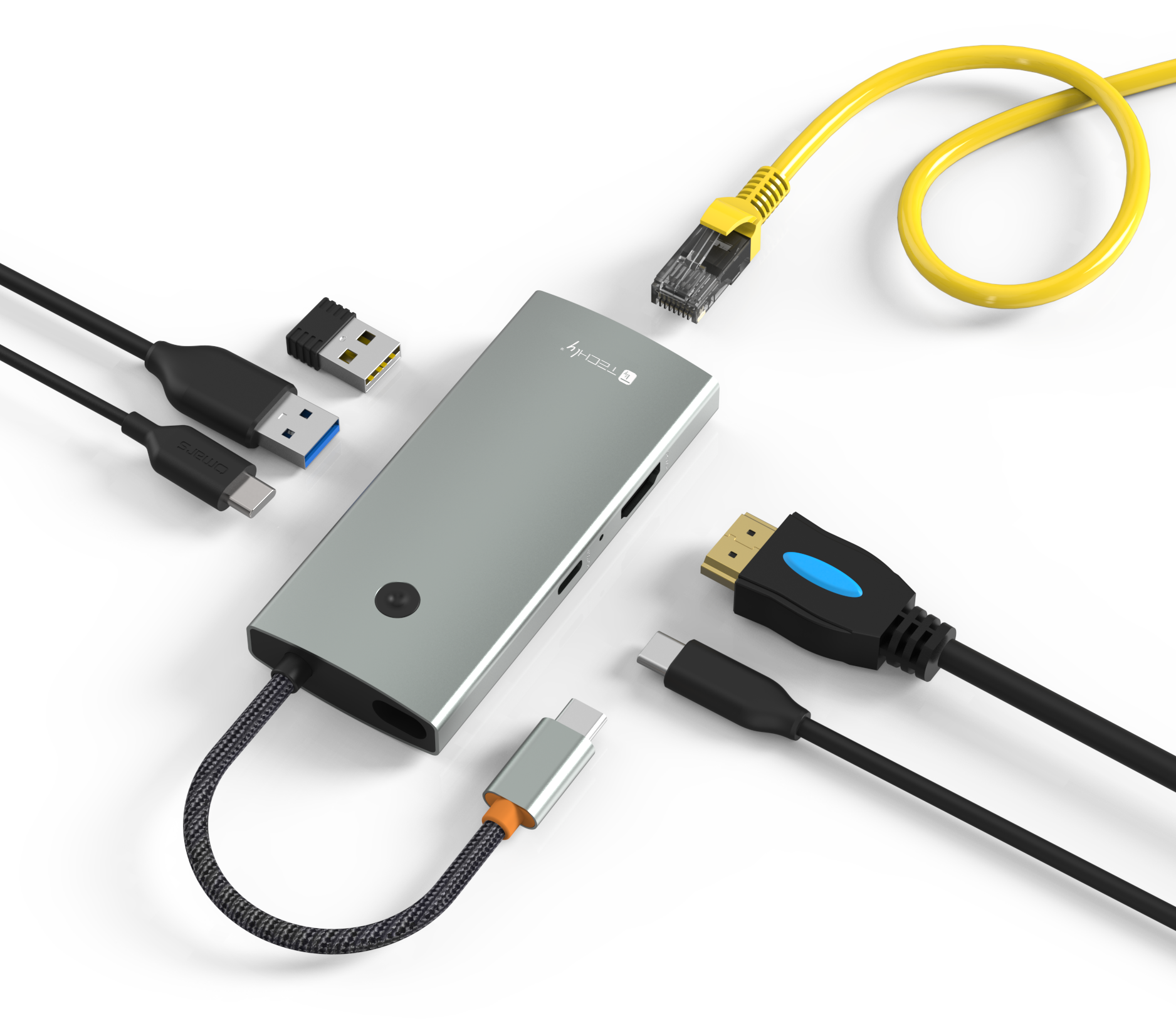 Docking Station Multifunzione Hub USB-C™ 6 in 1 con interruttore - Immagine 1