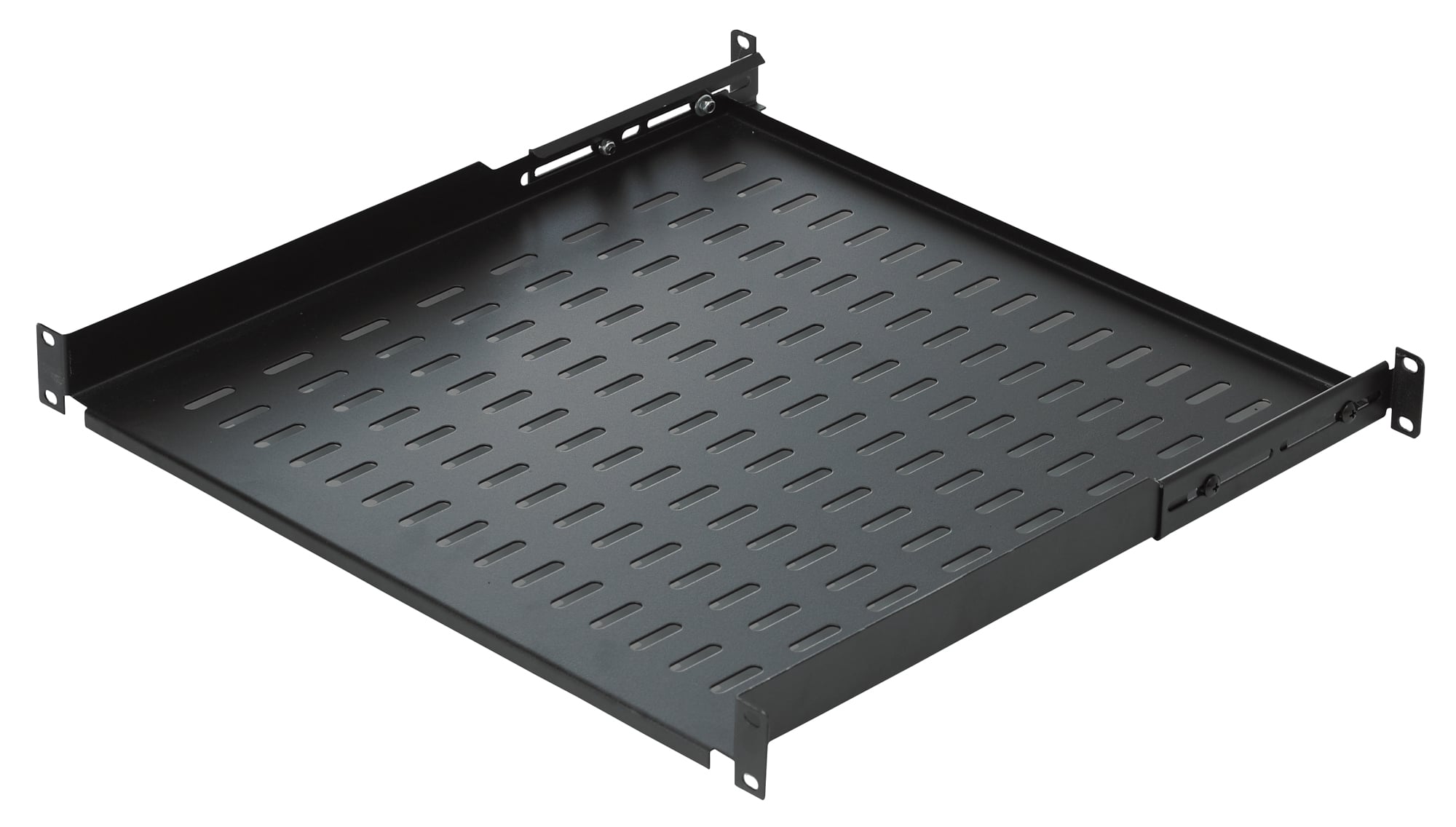 Mensola per Rack 19'' 550 mm 2U Nera 4 punti - Immagine 1